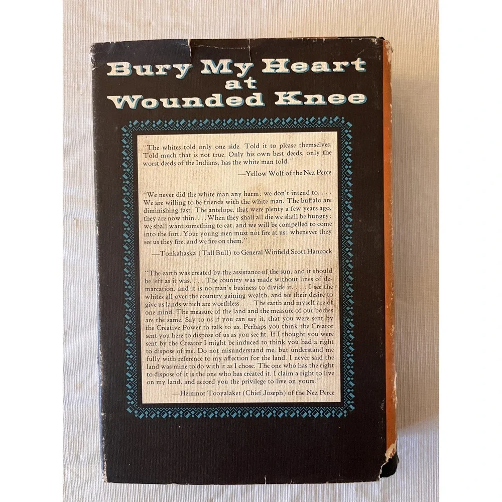 Bury My Heart at Wounded Knee Dee Brown 1971 Hardcover Native American History